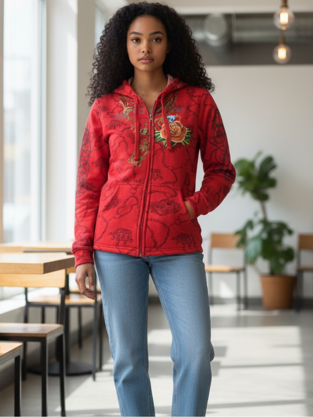 CHRISTIAN AUDIGIER zip up hoodie